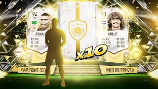 THIS IS WHAT I GOT IN 10X MID OR PRIME ICON PACKS  FIFA 22 ULTIMATE TEAM [upl. by Wadleigh]