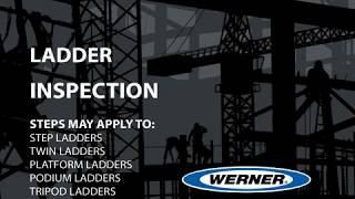 Werner Ladder  Ladder Inspection [upl. by Thetes]