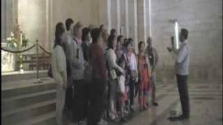 Singing in St Annes Church in Jerusalem Israel short version [upl. by Adihahs]