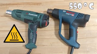 Bosch Professional GHG 2366 vs Parkside Digital Hot Air Gun PHLGD 2000 C4 [upl. by Eibba82]