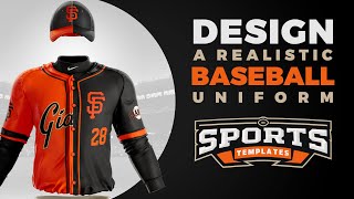 Design a Baseball Jersey  Uniform Photoshop Tutorial amp Template [upl. by Ecaj]