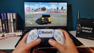 Jak podłączyć BEZPRZEWODOWO pada od ps5  Dualsense  do Komputera  PC  Test Forza Horizon 5 [upl. by Aiceila]