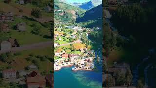 Geiranger Fjord NCL Prima Drone [upl. by Ahsitul]