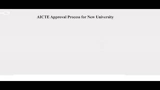 AICTE Approval Process for New University [upl. by Anialram39]