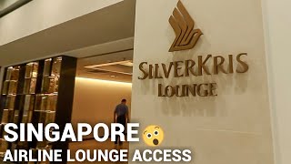 Singapore Airlines SilverKris Lounge  Hong Kong Airport [upl. by Jahdiel]