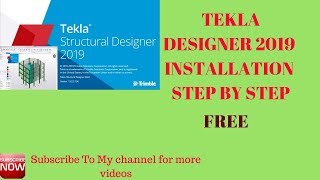 How to install Tekla Structural Designer 2019  Tekla Structural Designer [upl. by Hodge]