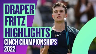 Highlights  Jack Draper vs Taylor Fritz  Briton Upsets 4th Seed  cinch Championships 2022  LTA [upl. by Whitby]