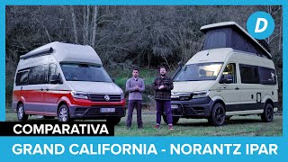 Volkswagen Grand California vs Norantz Ipar Allroad MAN TGE  Comparativa camper XXL  Diariomotor [upl. by Shir]