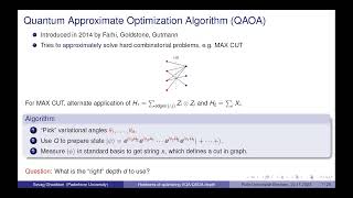 Sevag Gharibian Paderborn The optimal depth of variational quantum algorithms is QCMAhard to [upl. by Duwad]