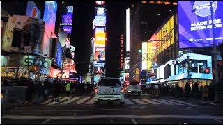 Midtown Manhattan Holiday Night Tour feat Times Square 34th St amp 5th Ave [upl. by Corina]