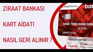 Ziraat Bankası Kart Aidatı Nasıl Geri Alınır [upl. by Eradis678]