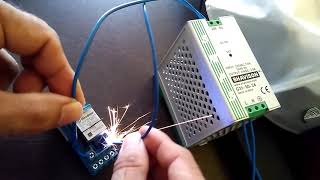 relay spark and short circuit test reverse polarity test [upl. by Borchert263]