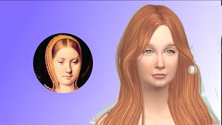 I make Queen Catherine of Aragon in the Sims 4  CreateASim Speed Edit [upl. by Jeraldine]