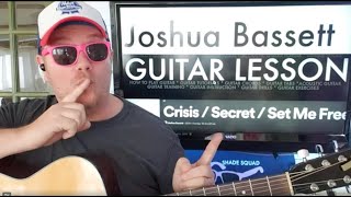 How To Play Secret  Joshua Bassett guitar tutorial Beginner Lesson [upl. by Arlynne346]