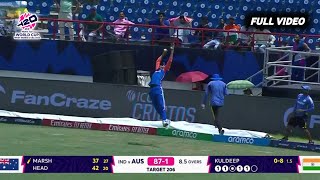 Axar Patel Unbelievable Catch of Mitchell Marsh Today  IND vs AUS T20 World Cup 2024 [upl. by Asaph]