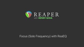 Focus Solo Frequency with ReaEQ in REAPER [upl. by Aleb]