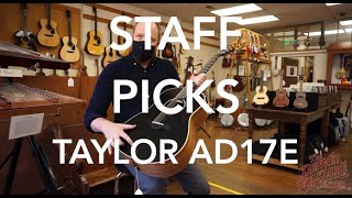 Staff Picks Taylor AD17e Blacktop Guitar [upl. by Nojed]