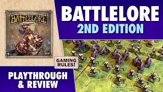 BattleLore 2nd Edition Playthrough amp Review [upl. by Dorian219]