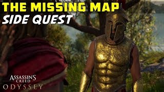 The Missing Map Megaris Side Quest Retrieve the Tablet  ASSASSIN’S CREED ODYSSEY [upl. by Cleodal467]