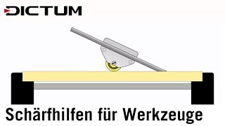 Schärfhilfen für Werkzeuge Hobel StemmSchnitzeisen  Richtig Schärfen [upl. by Margie]