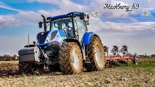 Labour dhiver 2019  New holland t7210  Vogel Noot [upl. by Hsur753]