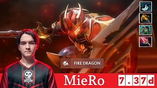 DOTA 2 MieRo the DRAGON KNIGHT OFFLANE 737d [upl. by Iene]