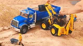 Videos de juguetes para niños  Excavadora para niños tractores automóviles  Maquinas de trabajo [upl. by Farley]