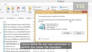 How to fix File Access Denied error in Windows 81 when deleting file [upl. by Joselow810]