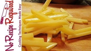 How to Julienne a Potato  NoRecipeRequiredcom [upl. by Alekin22]