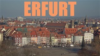 Erfurt attractions in 4K  Germany [upl. by Nosyla]