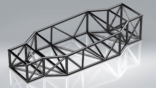 SolidWorks  ROLL CAGE 3D DESIGN [upl. by Yecam]