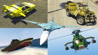 GTA 5 COMPRIAMO E MODIFICHIAMO TUTTI I VEICOLI MILITARI  GTA 5 ITA DLC THE CAYO PERICO [upl. by Tildie169]