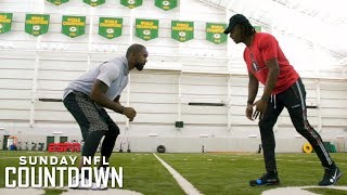 Packers WR Davante Adams demonstrates his release off the line  NFL Countdown  ESPN [upl. by Grantley]