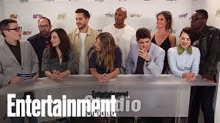 Supergirl Cast Teases Calista Flockharts Return  SDCC 2017  Entertainment Weekly [upl. by Nonnerb]