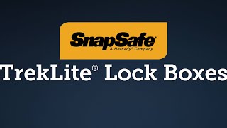 SnapSafe® TrekLite® Lock Boxes [upl. by Eilraep]