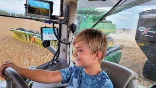 10 Year Old Grain Cart Driver [upl. by Kellina]