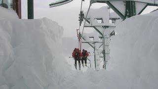 Bridger Bowl Red Riblet Chairlifts [upl. by Leiru]