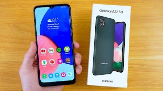 Samsung Galaxy A22 5G Unboxing amp First Impressions [upl. by Juline599]