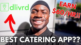 Best Catering App Side Hustle  DLIVRD REVIEW [upl. by Chaffin302]