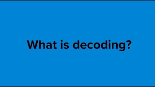 Phonics Jargon  What is decoding [upl. by Aysan]