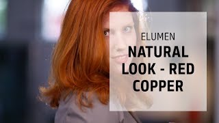 Using different tones to get gloss and shine in copper red hair  Elumen  Goldwell Education Plus [upl. by Philcox]