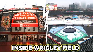 CANT WAIT Winter Classic in Chicago Inside Wrigley Field Ready for NHL Winter Classic 2025 [upl. by Lenuahs]