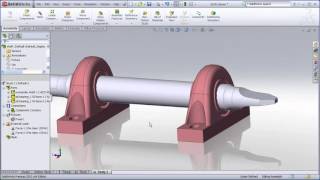 Solidworks simulation study of assembly [upl. by Yrallih]