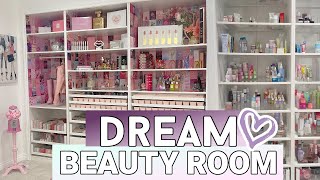 I Designed My Dream Beauty Room  Beauty Room Tour  Makeup Organization [upl. by Ataynek]