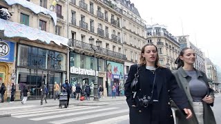 Paris walking tour  Chatelet  4K [upl. by Strong]