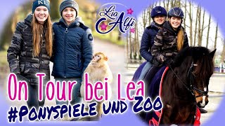 Lia amp Alfi  on Tour bei Lea  Heyhorse  Ponyspiele und Zoo [upl. by Narton]