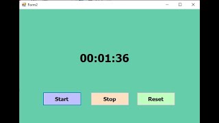 How do you create a stopwatch in Visual Basicnet [upl. by Eeram]