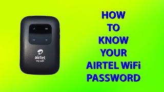 How To Find Airtel My WiFi Password [upl. by Aleil193]