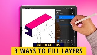 Procreate Coloring Tutorial  3 Different Ways Procreate Tips [upl. by Yolande]