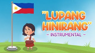 Lupang Hinirang  Bayang Magiliw  Instrumental with Lyrics [upl. by Gaughan495]